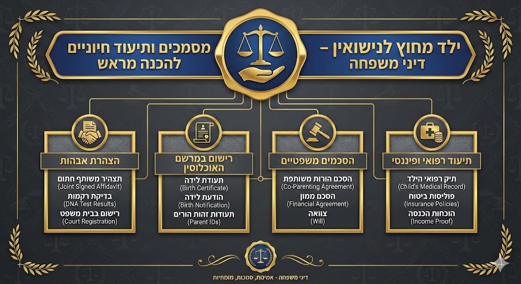 מסמכים ותיעוד שכדאי להכין מראש